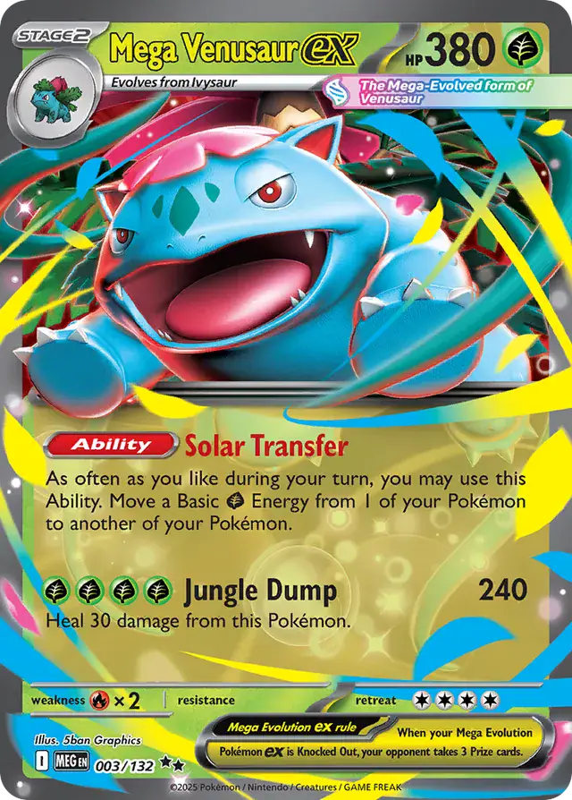 Mega Venusaur #003 Mega Evolution Pokémon TCG Card – Mega Evolution