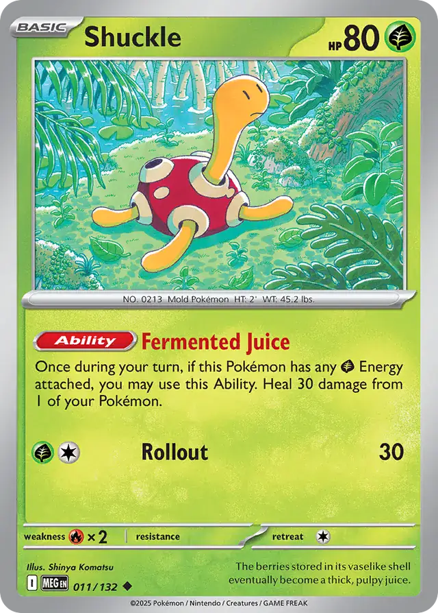 Shuckle #011 Mega Evolution Pokémon TCG Card – Base