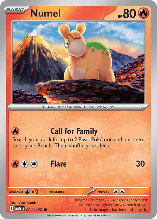 Numel #021 Mega Evolution Pokémon TCG Card – Base