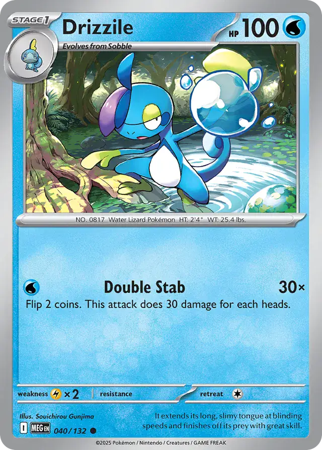 Drizzile #040 Mega Evolution Pokémon TCG Card – Base