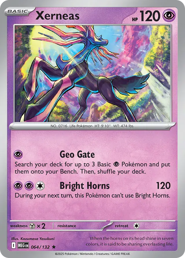 Xerneas #064 Mega Evolution Pokémon TCG Card – Base