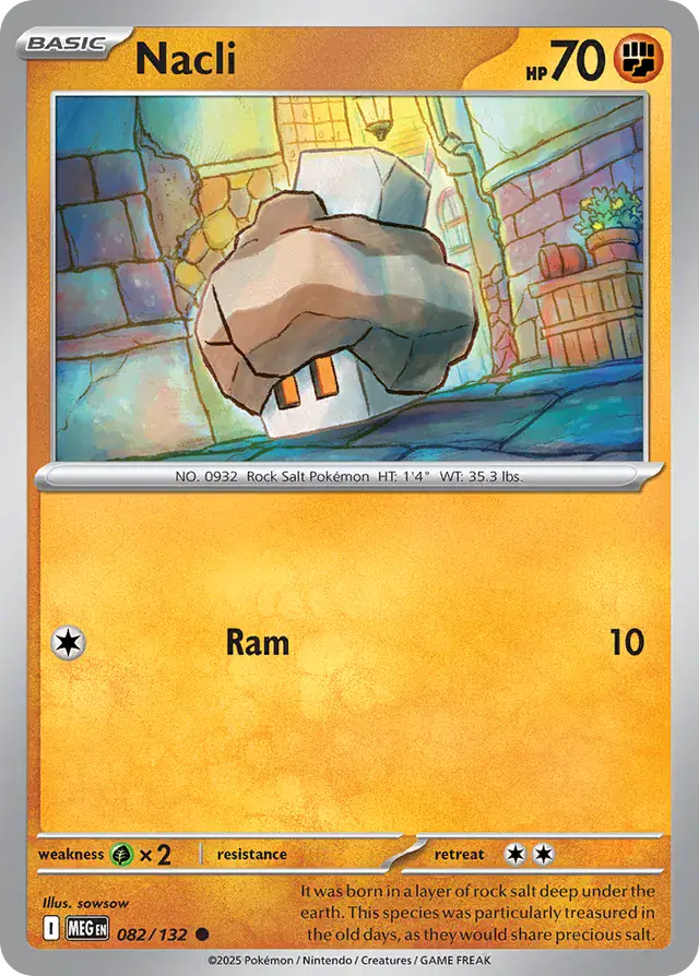 Nacli #082 Mega Evolution Pokémon TCG Card – Base