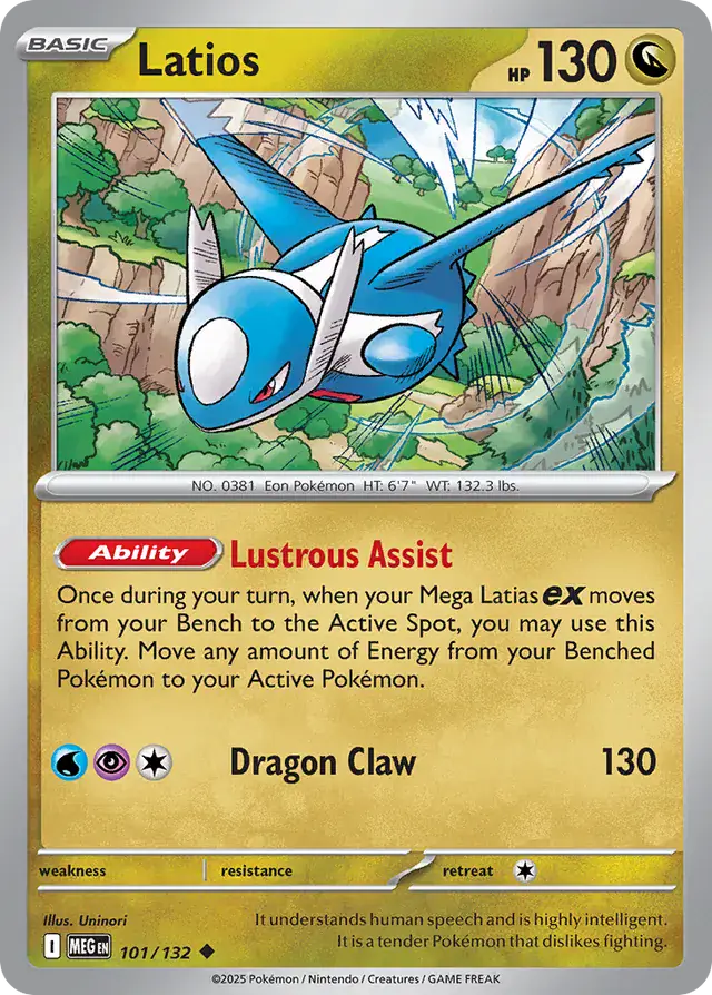 Latios #101 Mega Evolution Pokémon TCG Card – Base