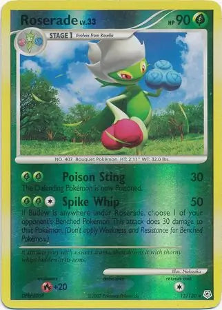 Roserade 13/130 Reverse Rare - MissingNo.