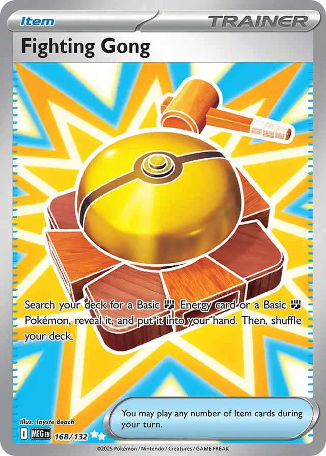 Fighting Gong #168 Mega Evolution Pokémon TCG Card – Base