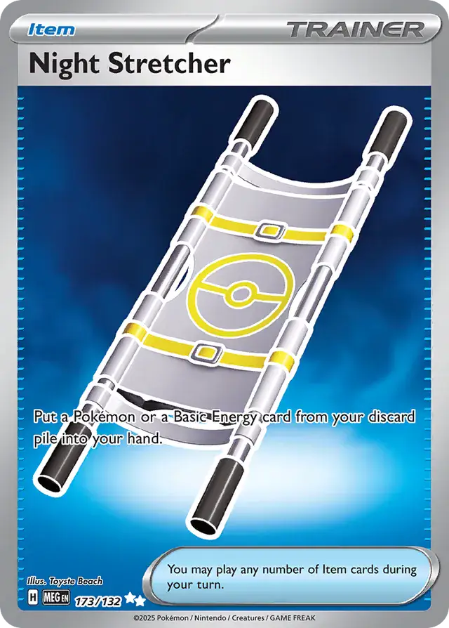 Night Stretcher #173 Mega Evolution Pokémon TCG Card – Base