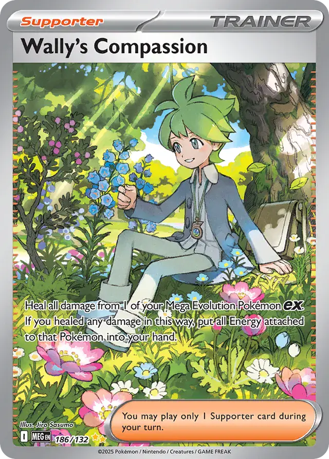 Wally's Compassion #186 Mega Evolution Pokémon TCG Card – Base
