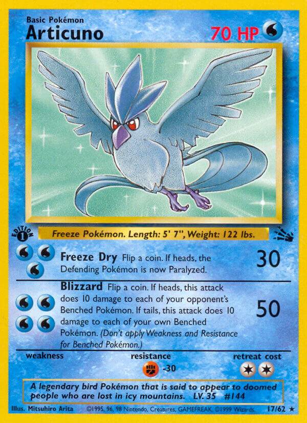 Articuno 17/62 Non-Holo Rare - MissingNo.