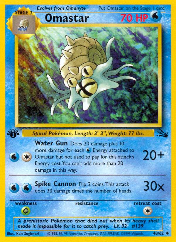 Omastar 40/62 Uncommon - MissingNo.