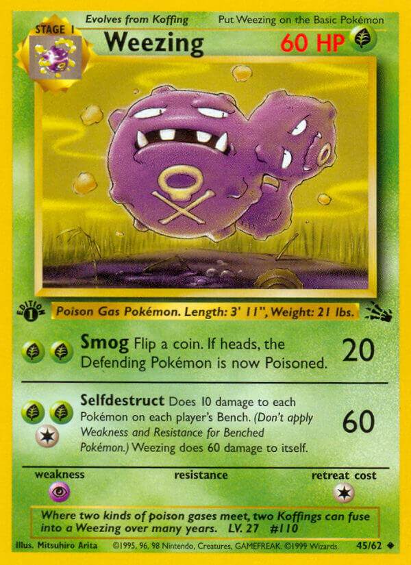 Weezing 45/62 Uncommon - MissingNo.