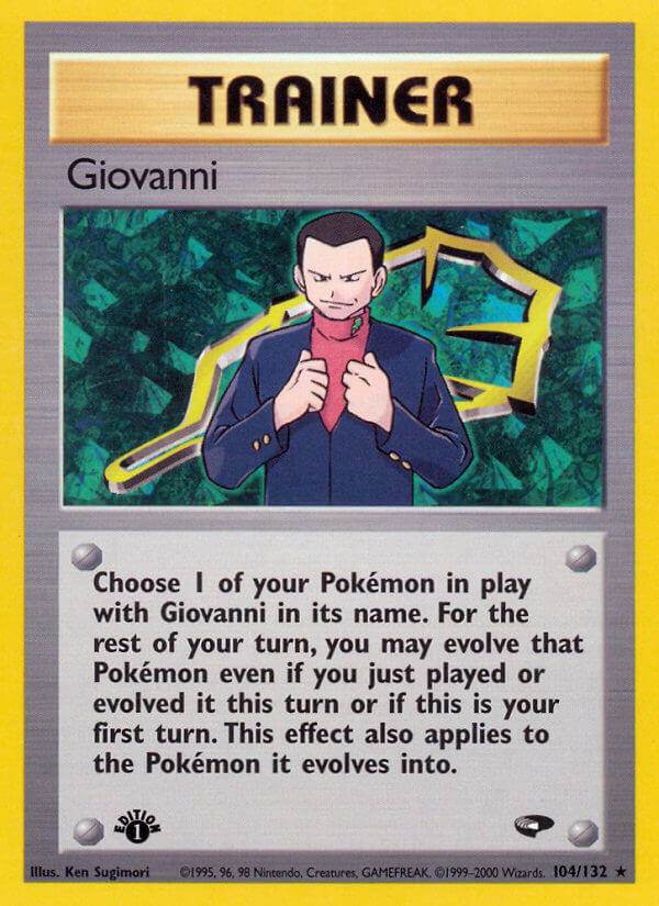 Giovanni 104/132 Non-Holo Rare - MissingNo.