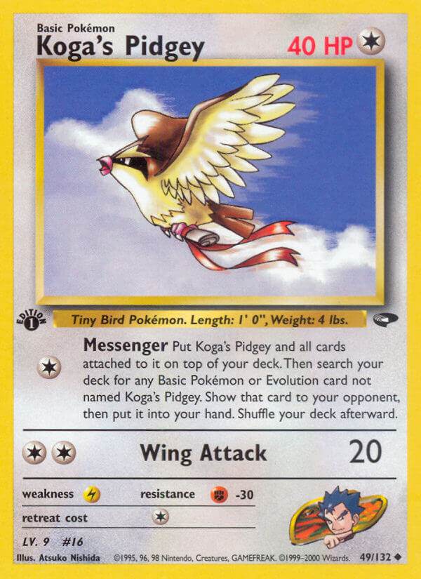 Koga's Pidgey 49/132 Uncommon - MissingNo.