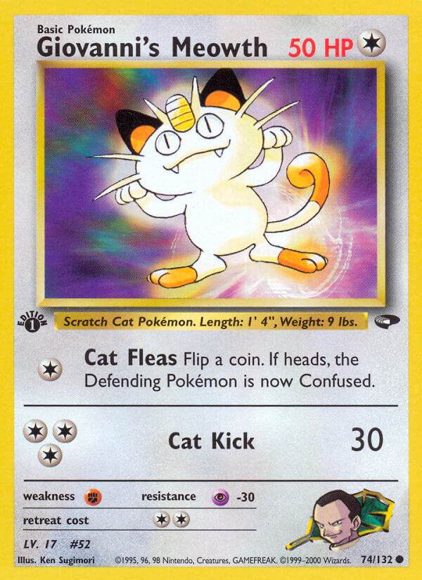 Giovanni's Meowth 74/132 Common - MissingNo.