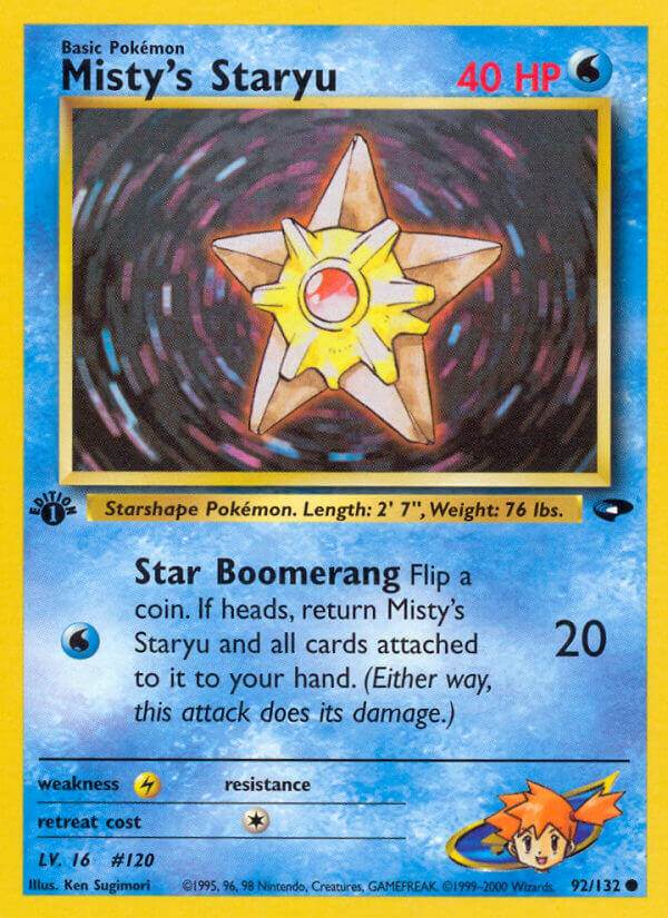 Misty's Staryu 92/132 Common - MissingNo.