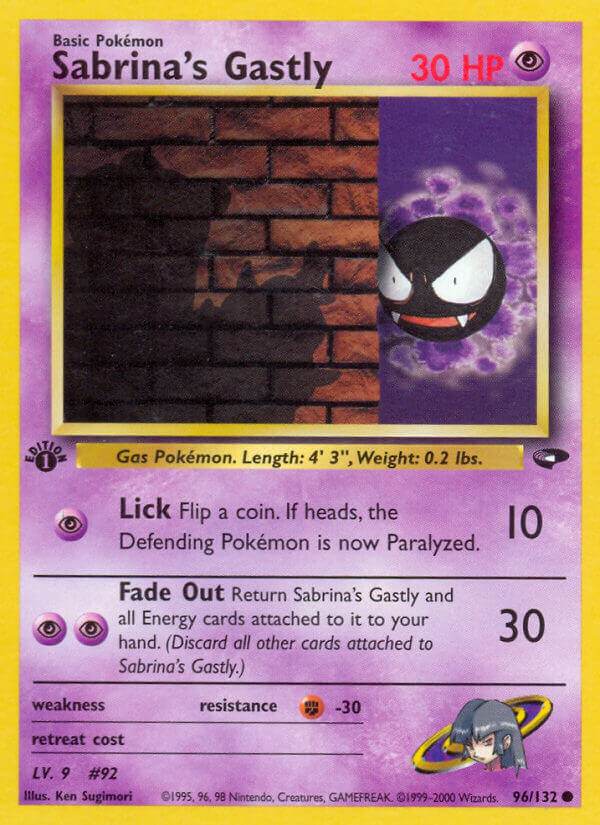 Sabrina's Gastly 96/132 Common - MissingNo.