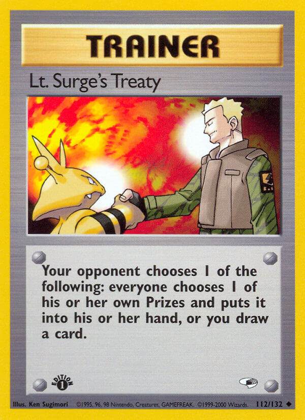 Lt. Surge's Treaty 112/132 Uncommon - MissingNo.