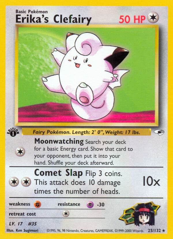 Erika's Clefairy 25/132 Non-Holo Rare - MissingNo.