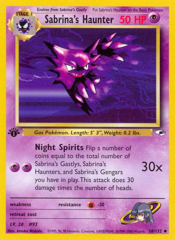 Sabrina's Haunter 58/132 Uncommon - MissingNo.
