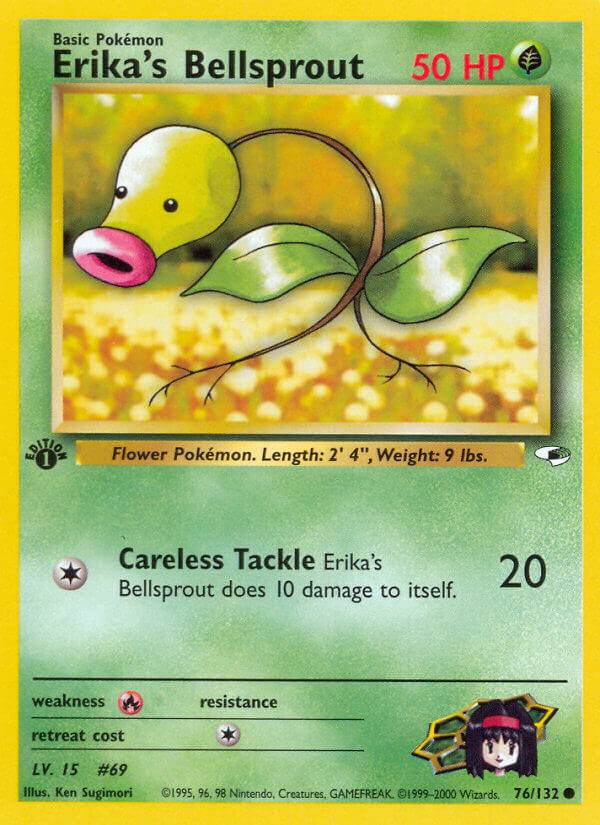 Erika's Bellsprout 76/132 Common - MissingNo.