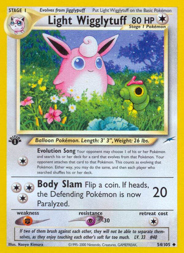 Light Wigglytuff 54/105 Uncommon - MissingNo.