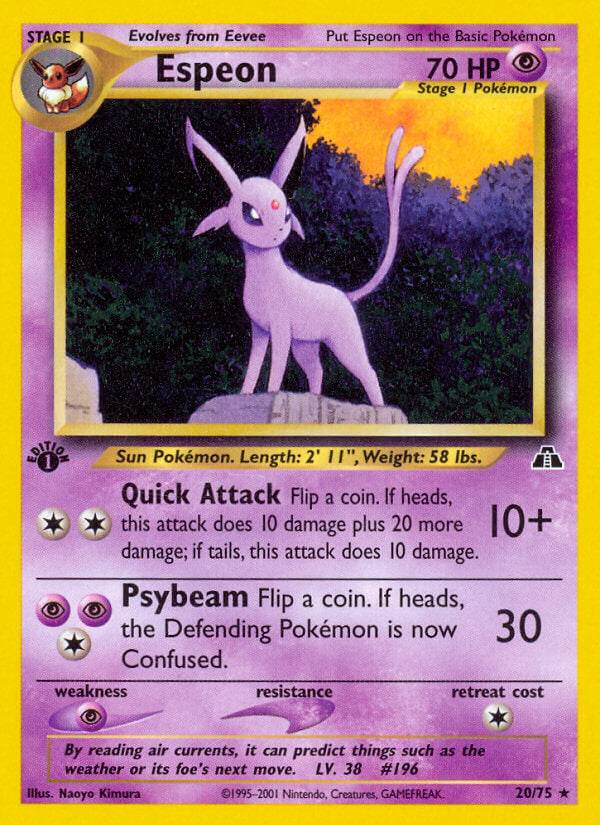 Espeon 20/75 Non-Holo Rare - MissingNo.