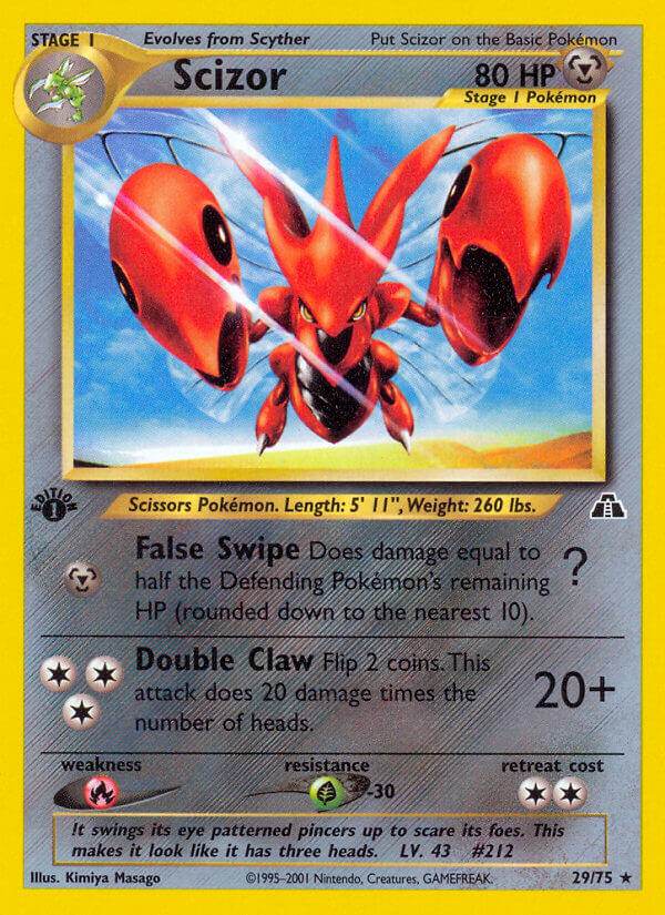 Scizor 29/75 Non-Holo Rare - MissingNo.