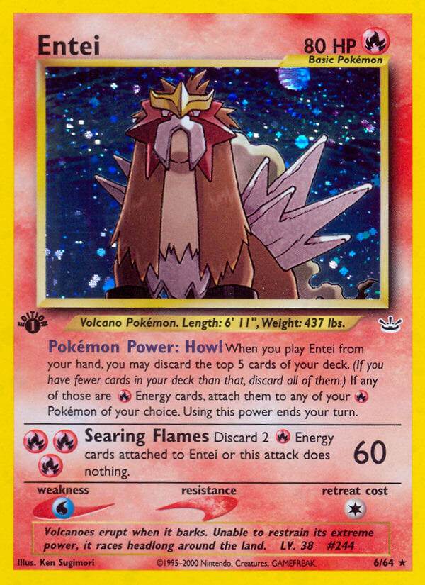 Entei 6/64 Holo Rare - MissingNo.