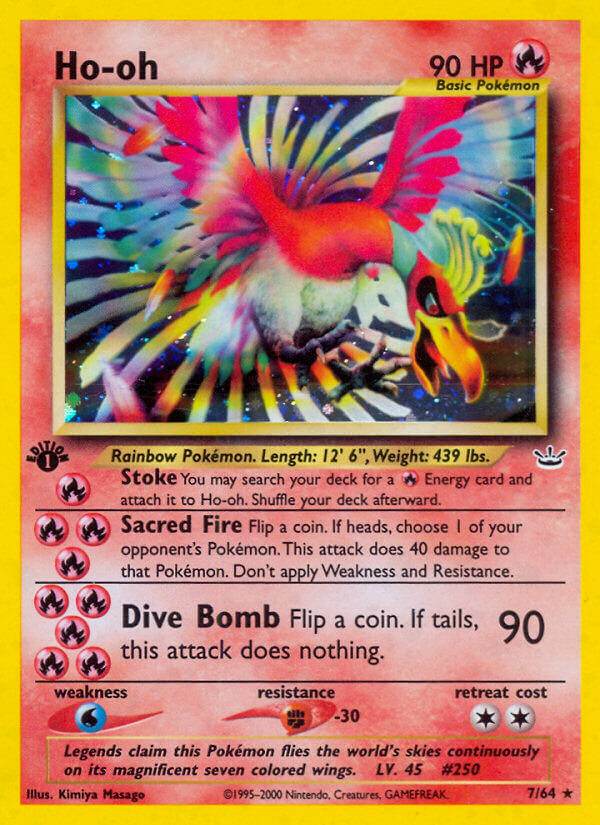 Ho-Oh 7/64 Holo Rare - MissingNo.