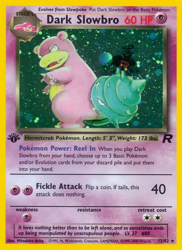 Dark Slowbro 12/82 Holo Rare - MissingNo.