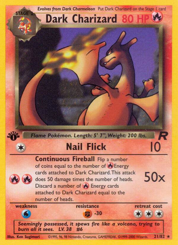 Dark Charizard 21/82 Non-Holo Rare - MissingNo.