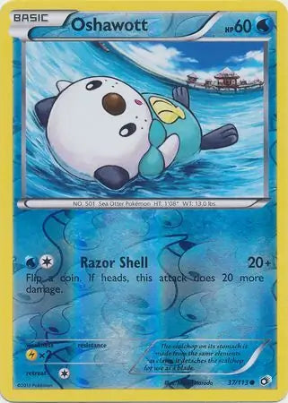 Oshawott 37/113 Reverse Common - MissingNo.