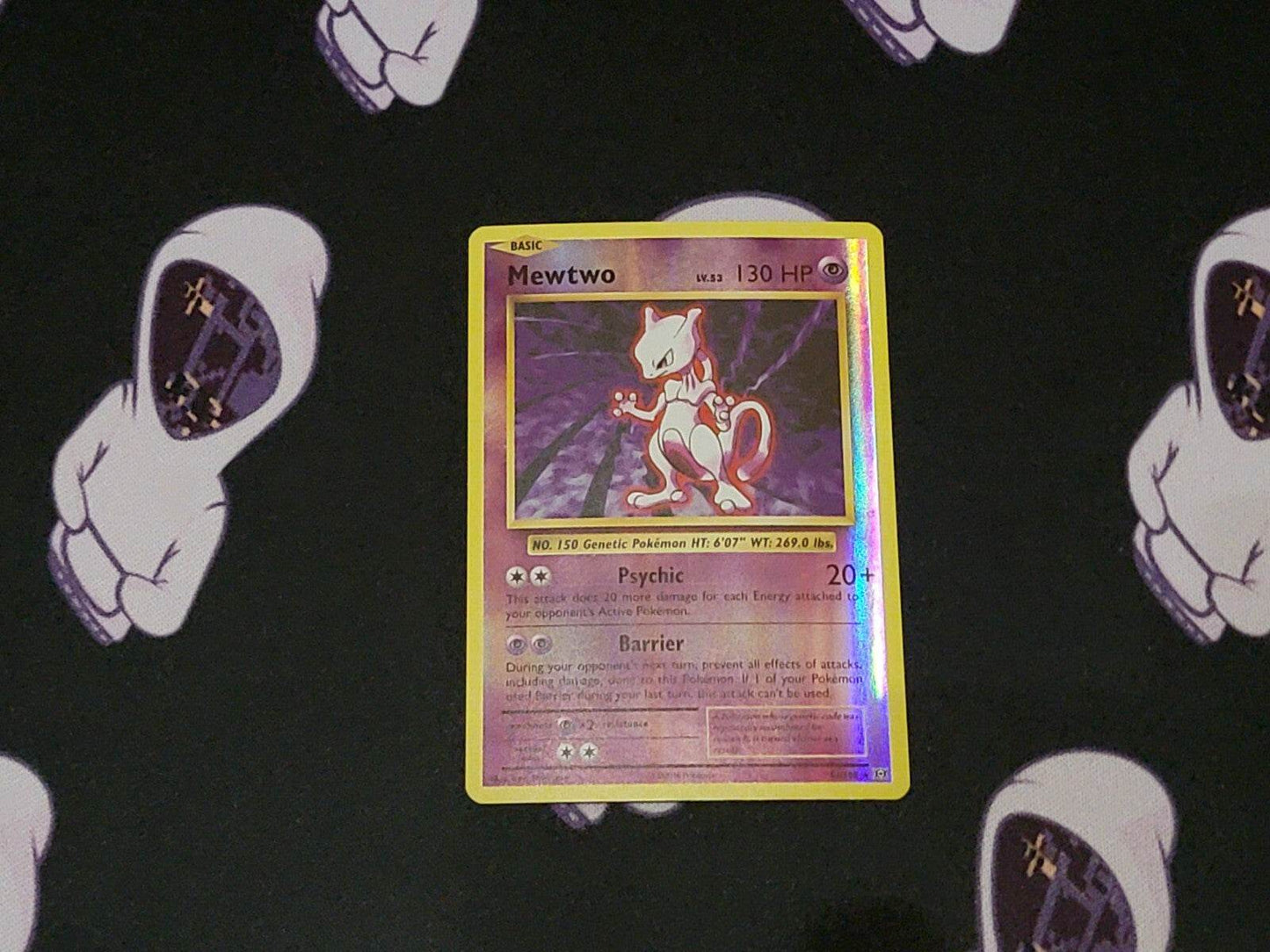 Mewtwo Unlimited set Pokemon TCG Rare Holo 10/130 NM - MissingNo.