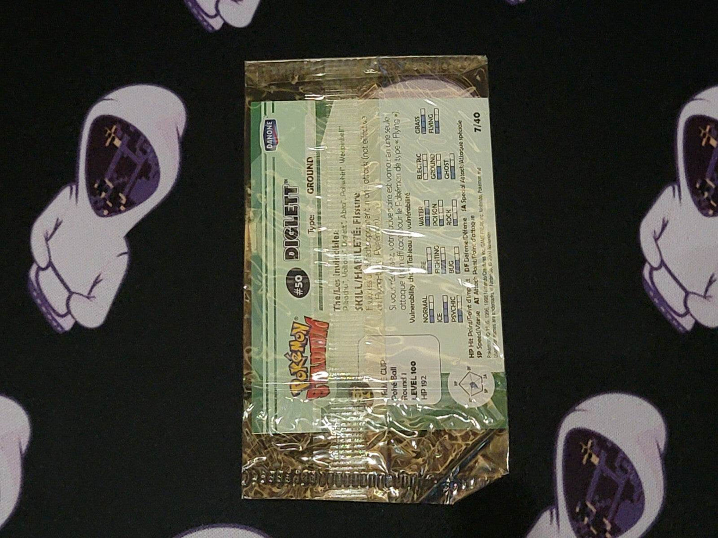 DIGLETT # 50 2000 DANONE POKEMON STADIUM POKEMON Oiginal Seal - MissingNo.