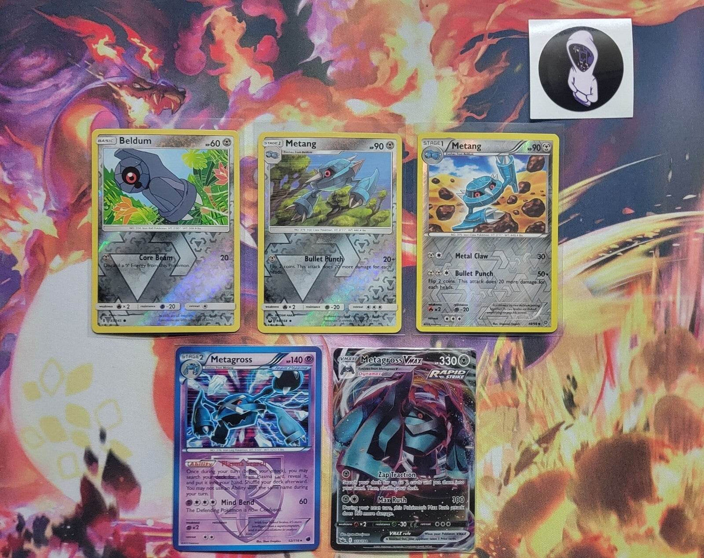 Beldum Metang & Metagross Lot 5 Cards - MissingNo.