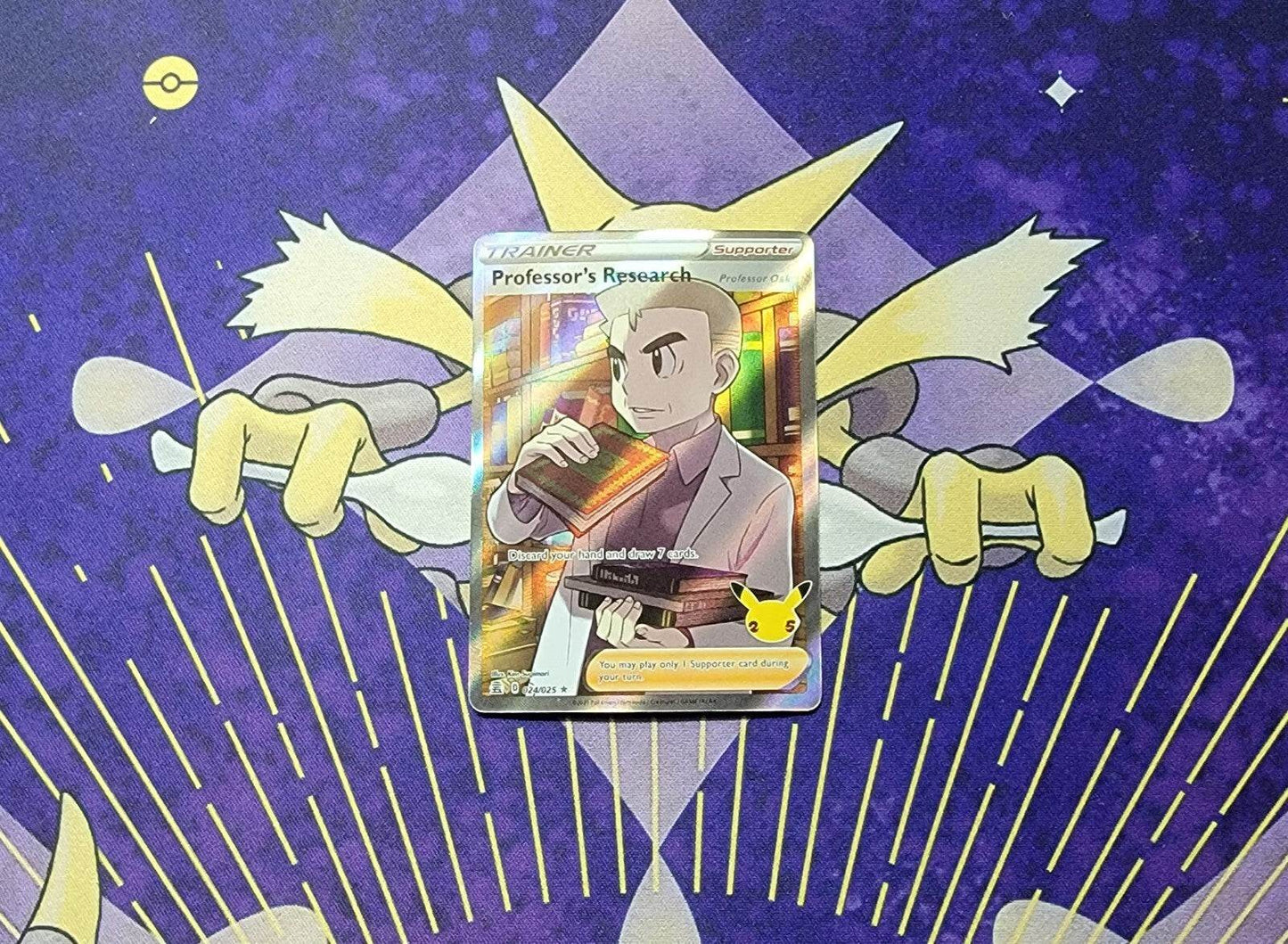 Professor's Research - 024/025 - Pokemon Celebrations Full Art Ultra Rare NM - MissingNo.