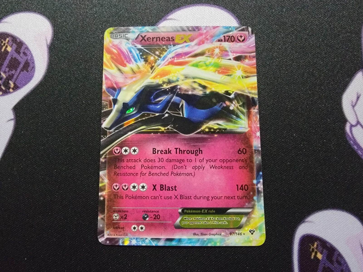 Xerneas EX 97/146 XY Base Set Ultra Rare Pokemon Card - VLP/NM - MissingNo.