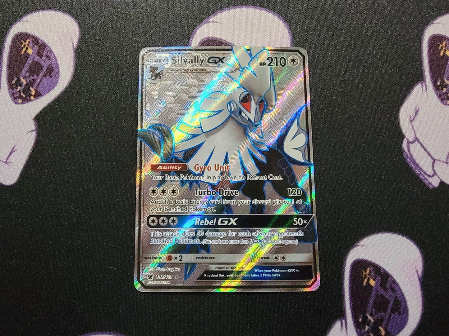 Silvally GX 108/111 Full Art Crimson Invasion Holo Pokemon Card Near Mint! - MissingNo.