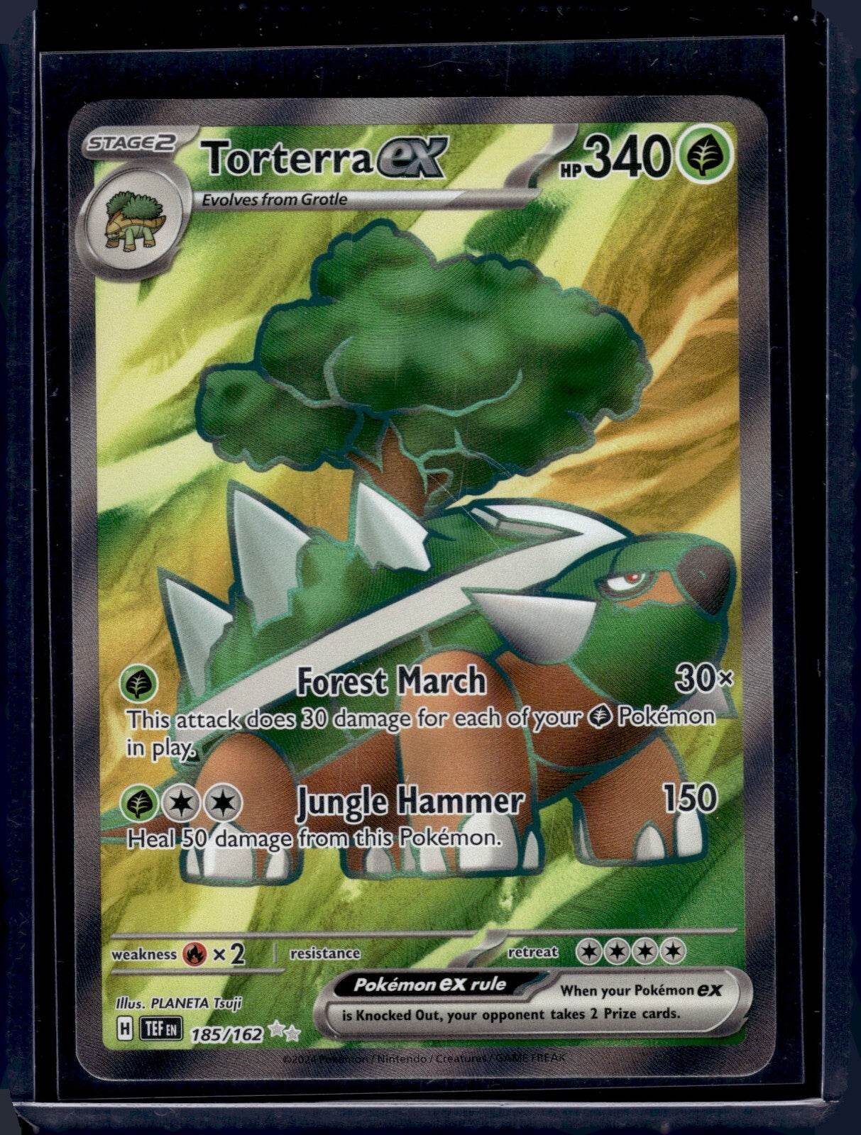 Torterra ex - 185/162 - SV Temporal Forces - Pokemon - Full Art - NM - MissingNo.