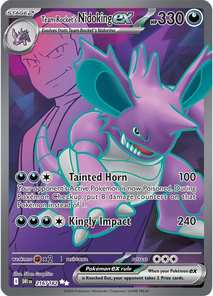 Team Rocket's Nidoking ex - 216/182