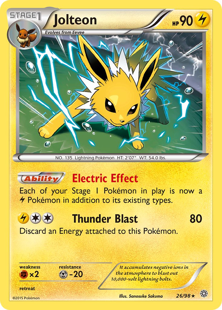 Jolteon 26/98 Holo Rare - MissingNo.