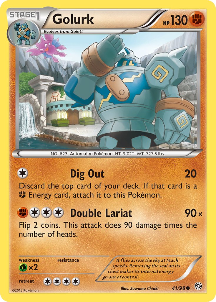 Golurk 41/98 Reverse Common - MissingNo.