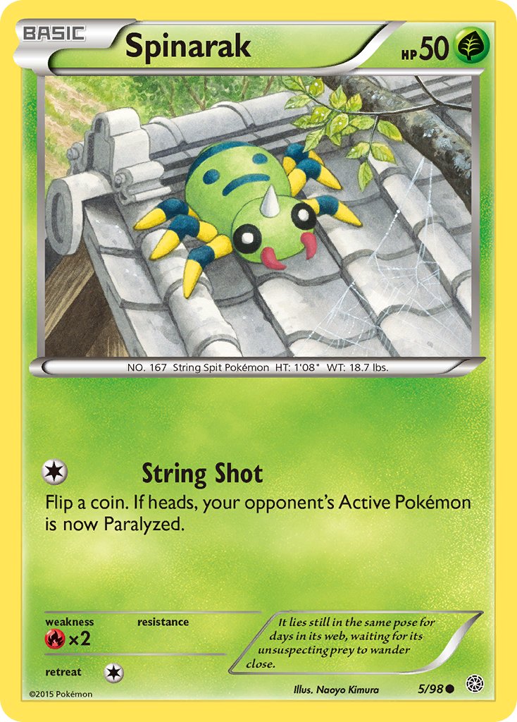Spinarak 5/98 Common - MissingNo.
