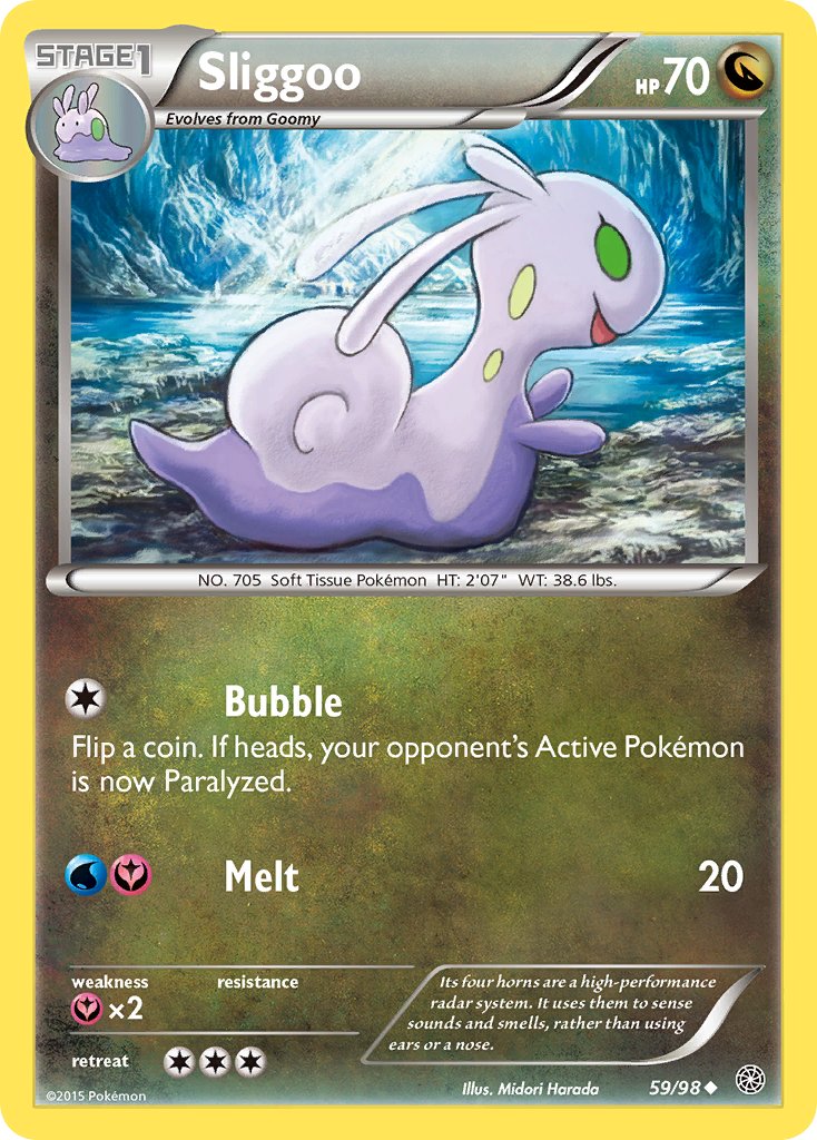 Sliggoo 59/98 Reverse Uncommon - MissingNo.
