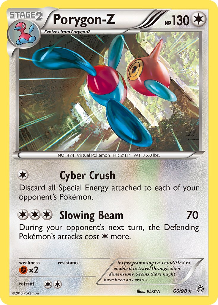 Porygon-Z 66/98 Non-Holo Rare - MissingNo.