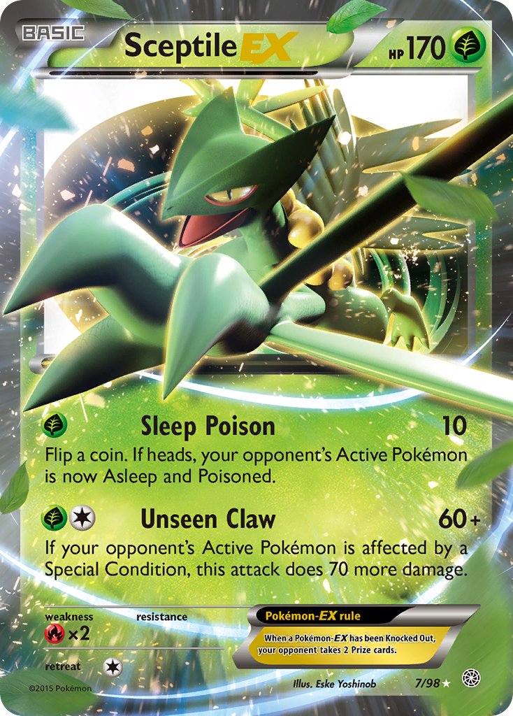 Sceptile EX 7/98 Holo Rare EX - MissingNo.
