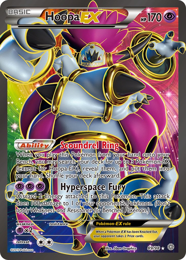 Hoopa EX 89/98 Holo Ultra Rare EX - MissingNo.