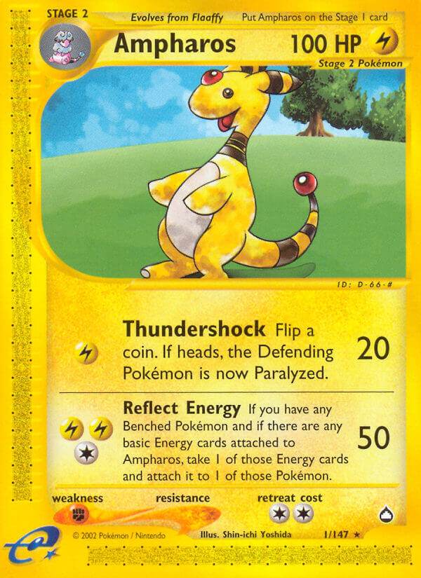 Ampharos 1/147 Non-Holo Rare - MissingNo.