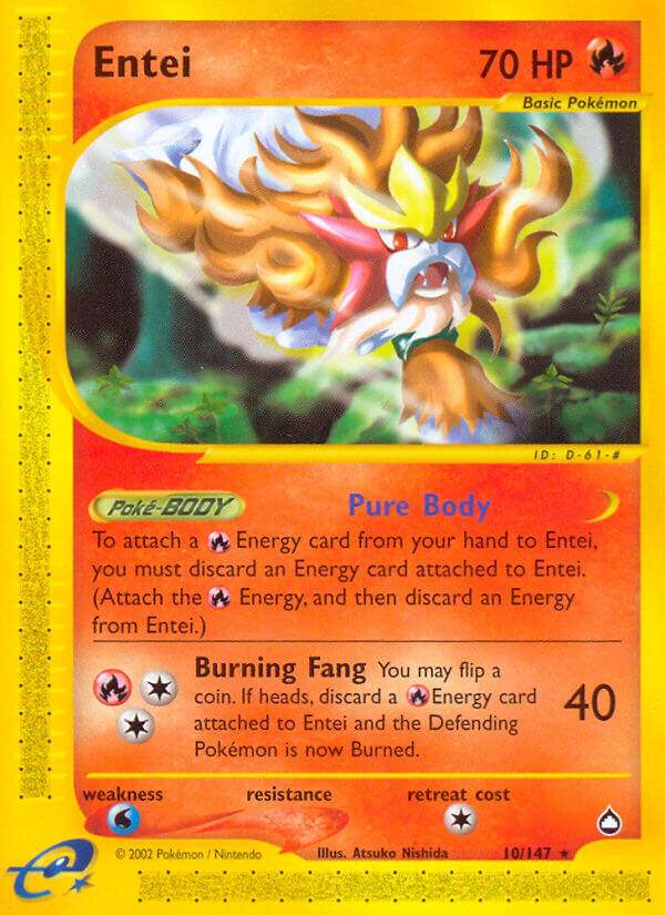Entei 10/147 Reverse Rare - MissingNo.