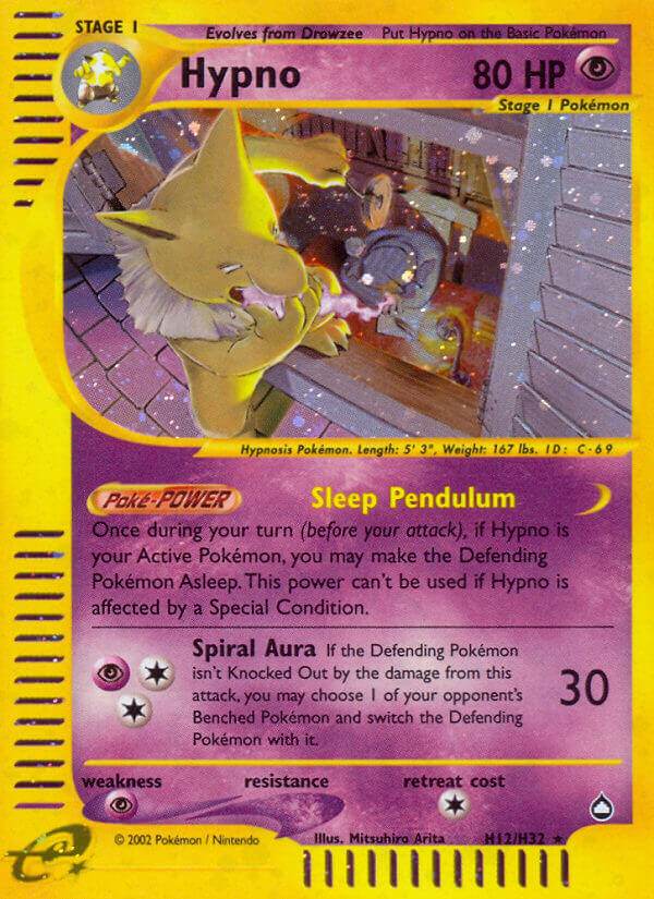 Hypno H12/H32 Holo Rare - MissingNo.