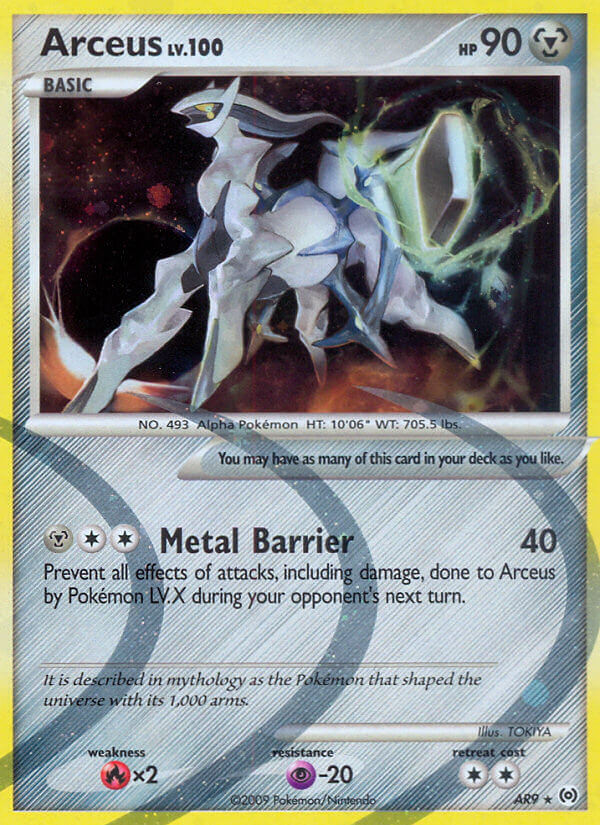 Arceus AR9 Holo Secret Rare - MissingNo.